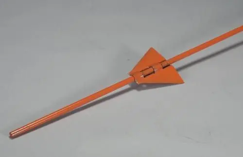 Dare 62-0-54 Steel .359" X 54" Orange Steel Step In Electric Fence Post 1