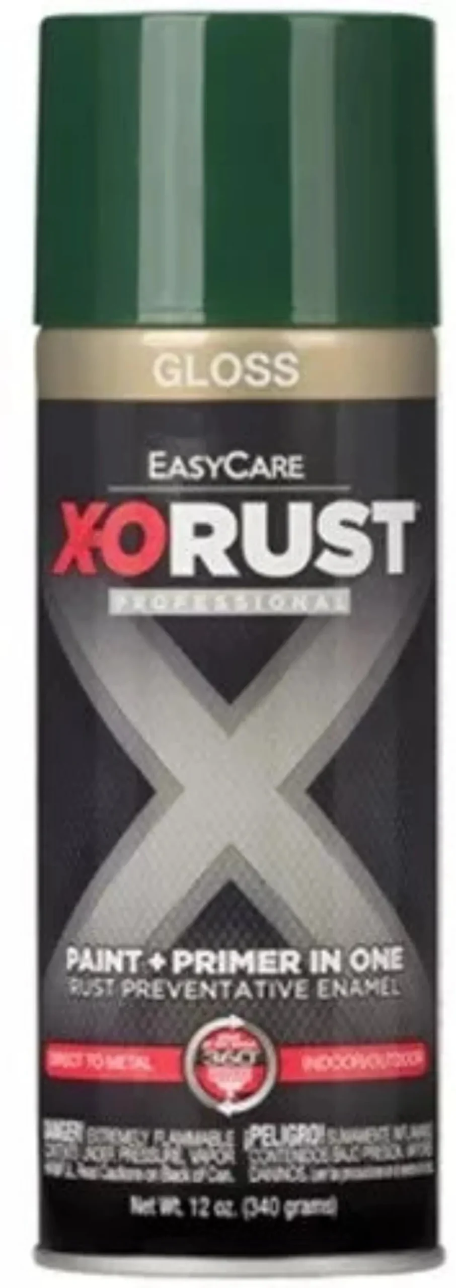 X-O Rust Xop11-Aer 12 Oz Can Of Gloss Hunter Green Anti-Rust Enamel Spray Paint 1