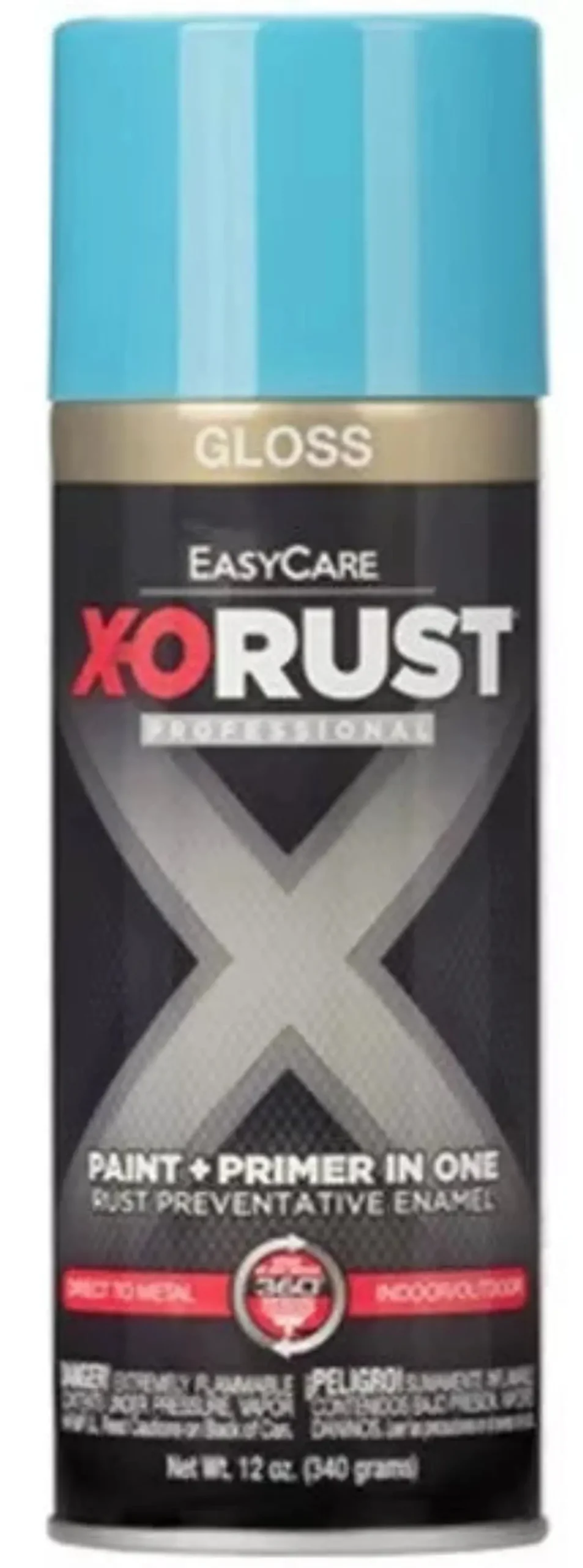 X-O Rust Xop25-Aer 12 Oz Can Of Gloss Light Blue Anti-Rust Enamel Spray Paint 1