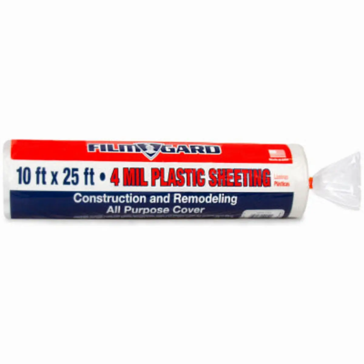 Film Gard 626170 10' X 25' Foot Clear 4 Mil Plastic Polyethylene Sheeting 1