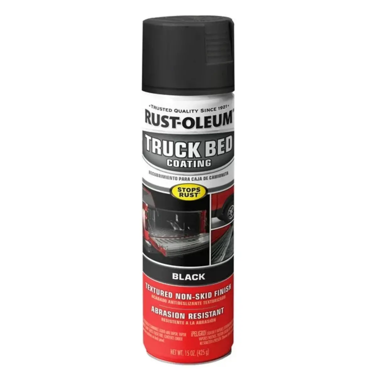 Rust-Oleum 248914 15 Oz Can Of Black Textured Truck Bed Spray Coating 1