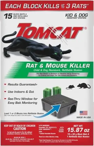 Tomcat 0370910 Refillable Rat & Mouse Bait Stations 1