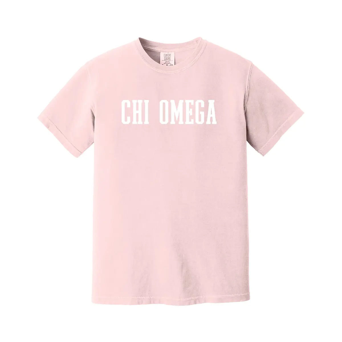 Chi Omega Heavyweight Short Sleeve T-Shirt - Comfort Colors Sorority Tee 1