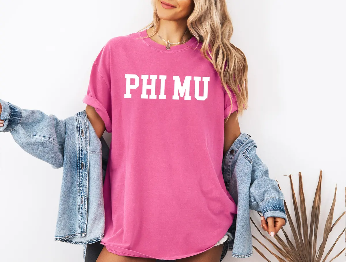 Phi Mu Heavyweight Short Sleeve T-Shirt - Comfort Colors 1