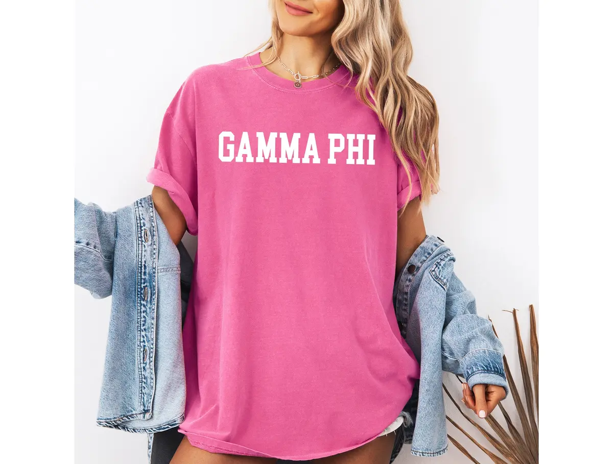 Gamma Phi Beta Heavyweight Short Sleeve T-Shirt - Comfort Colors 1