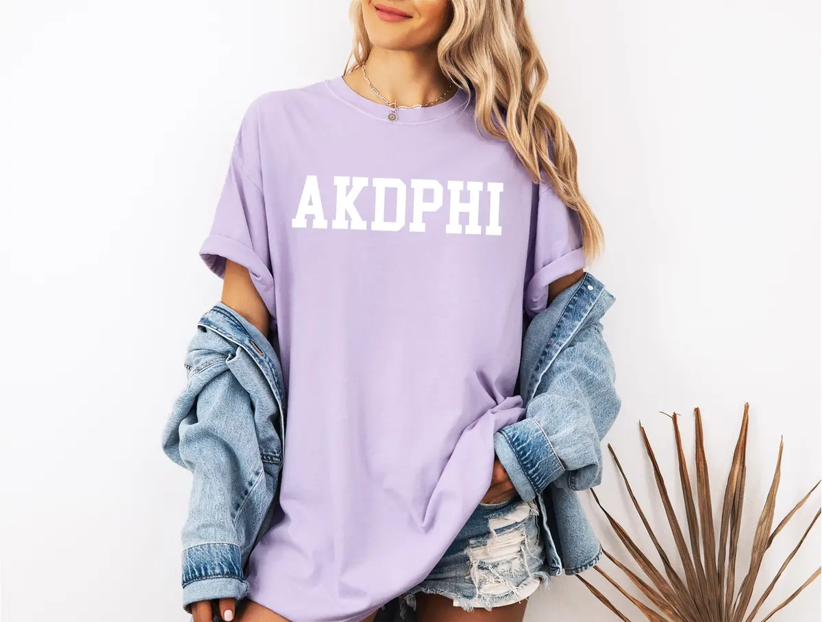 Alpha Kappa Delta Phi Heavyweight Short Sleeve T-Shirt - Comfort Colors 1