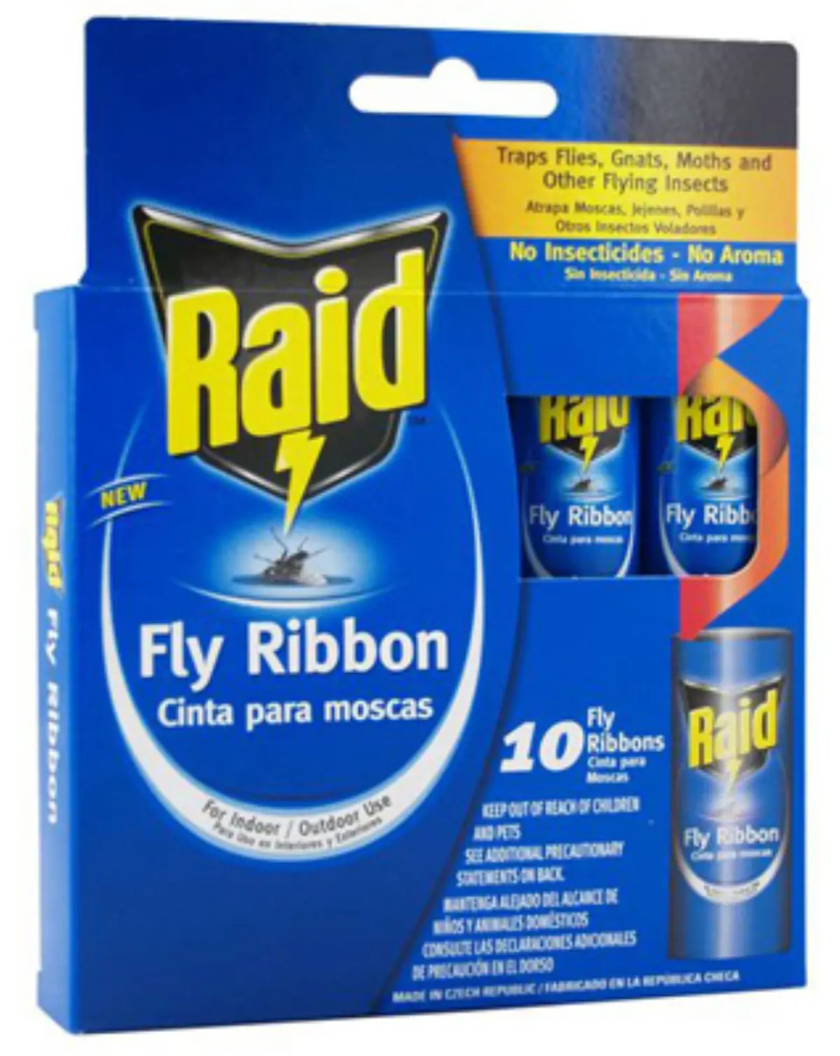 Raid Fr10b-Raid 10-Count Pack Of Fly & Insect Catcher Ribbons 1