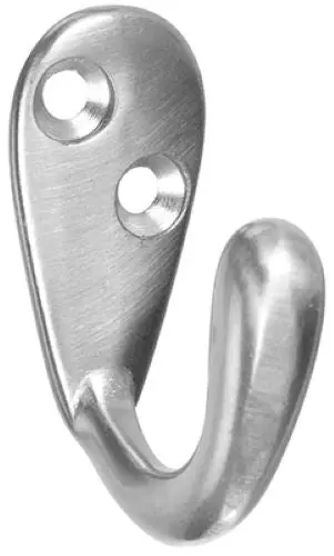 National N830-142 / Spb1425 Satin Nickel Zinc Single Prong Robe Hook 1