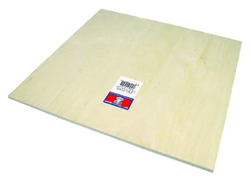 Midwest 5240 1/64" X 12" X 24" Aircraft Grade Birch Craft Plywood 1