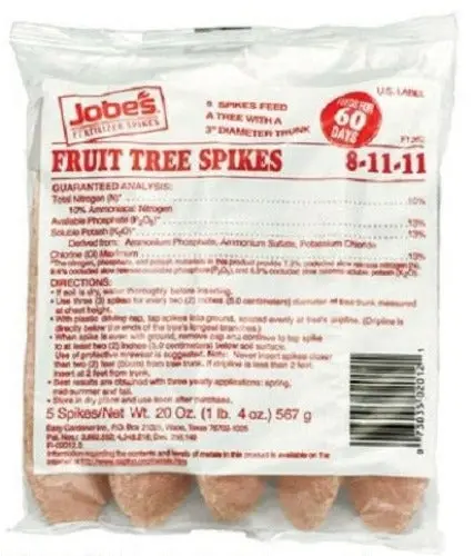 Jobe's 02012 5-Count Pack Of 8-11-11 Fruit Tree Fertilizer / Food Spikes 1