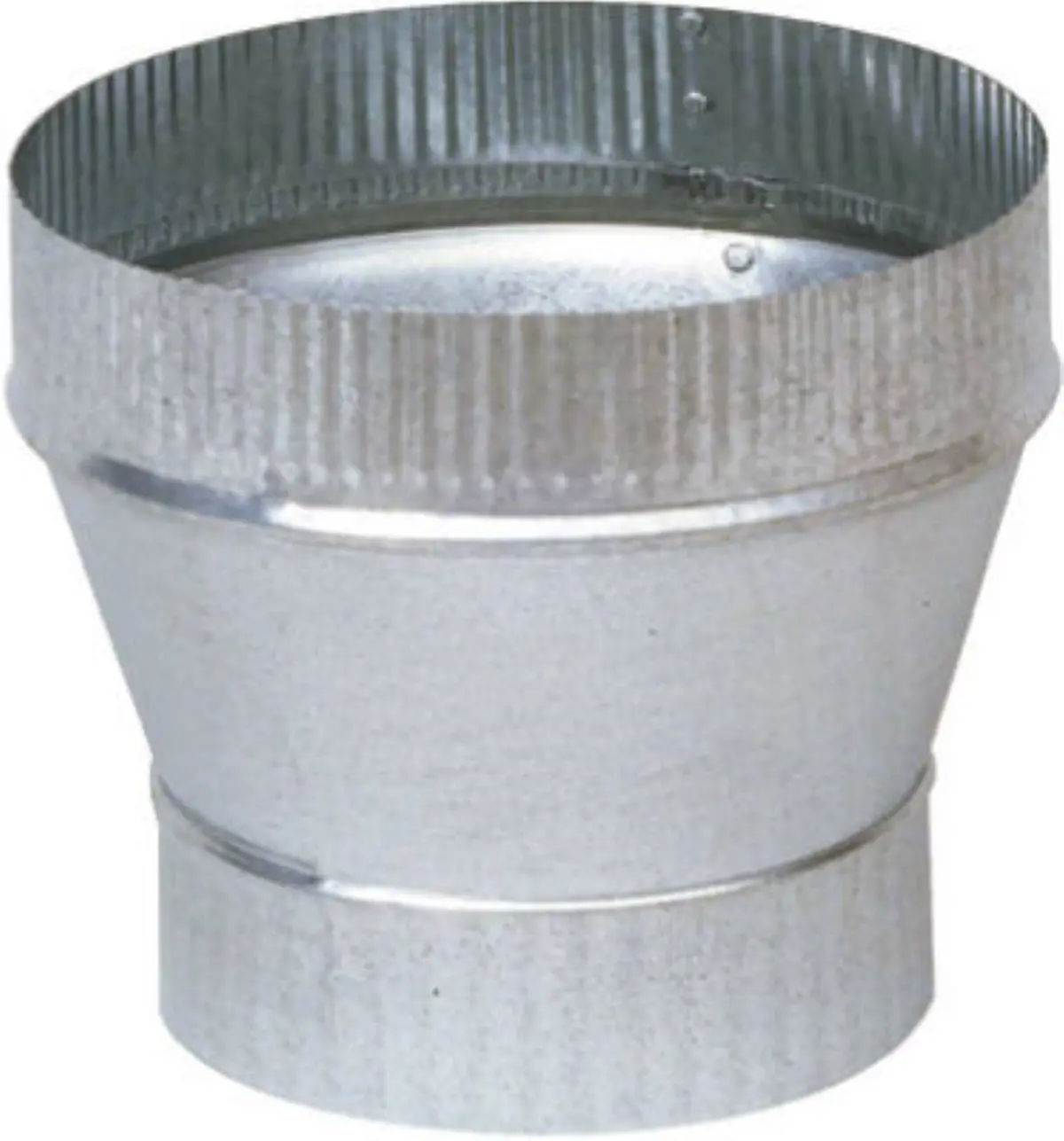 Imperial Gv1360 6" To 8" 24 Gauge Galvanized Steel Stove Pipe Increaser 2