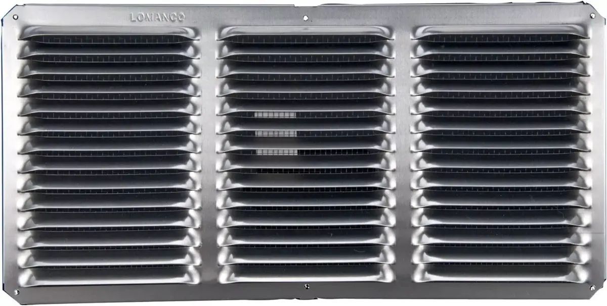 Lomanco C816 16" X 8" Aluminum Mill Finish Under Eave Cornice Vent With Screen 1