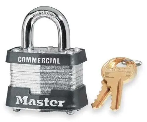 Master Lock 3Ka-0464 Keyed Alike 1-1/2" Laminated Padlock 1
