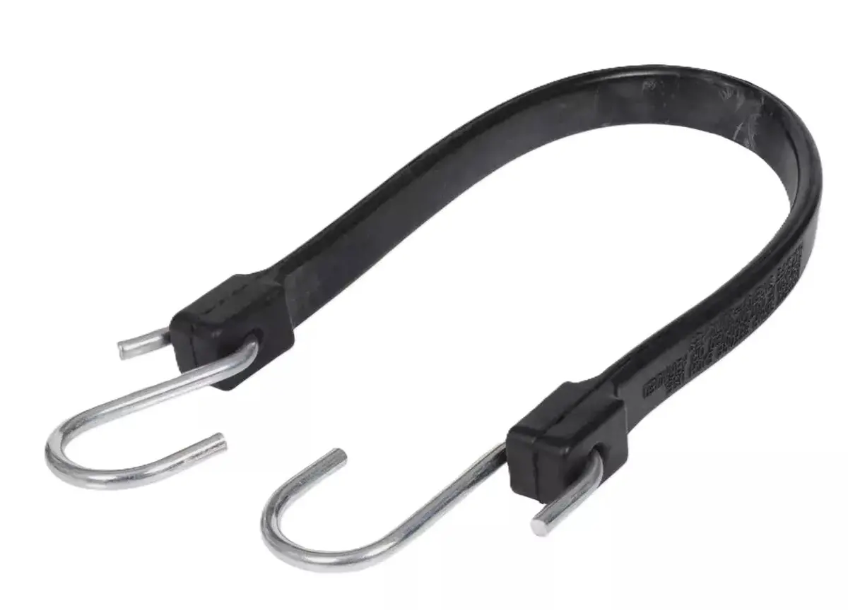 19" A06219z Epdm Rubber Bungee Strap Tie-Down With Zinc Plated Steel Hooks 1