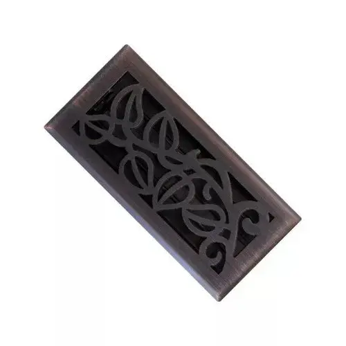 Imperial Rg3280-A 4" X 12" Oil Rubbed Bronze Finish Vine Floor Register 1