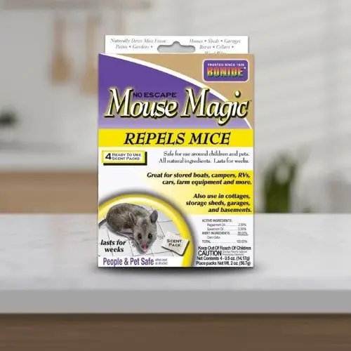 Bonide 865 4-Count Pack Of Mouse Magic Natural Mice Mint Oil Packs 1