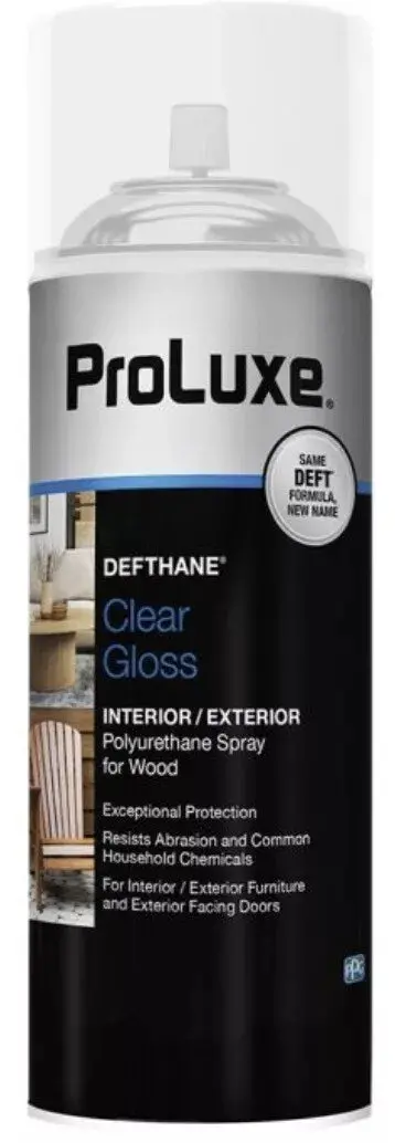 Proluxe Deft Plx020s/54 11.5 Oz Can Of Clear Gloss Polyurethane Spray Wood Finish 1