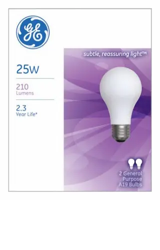 Ge 97492 25 Watt 2 Count Soft White Light Bulbs Incandescent Lamps 1