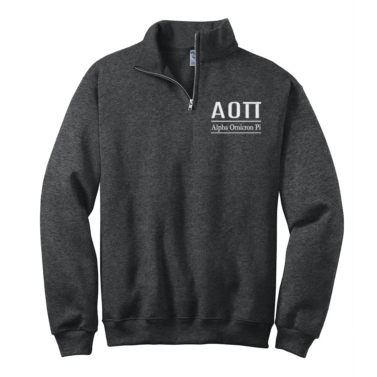 Alpha Omicron Pi Quarter Zip Pullover 1