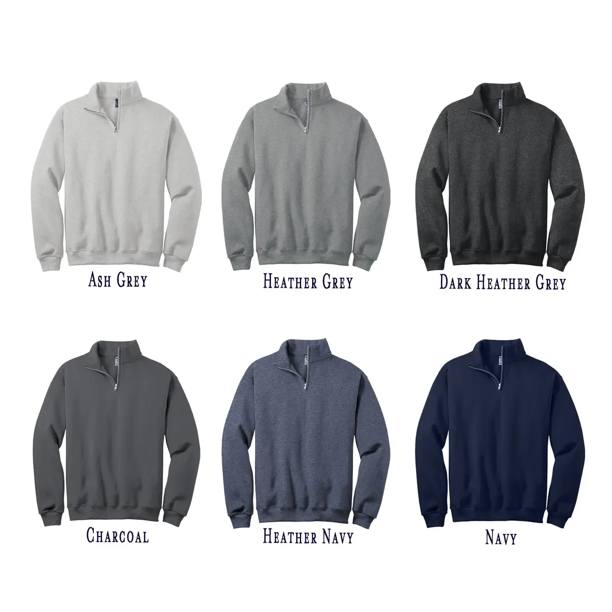 Alpha Gamma Omega Quarter Zip Sweatshirt - 2 Line Design 7