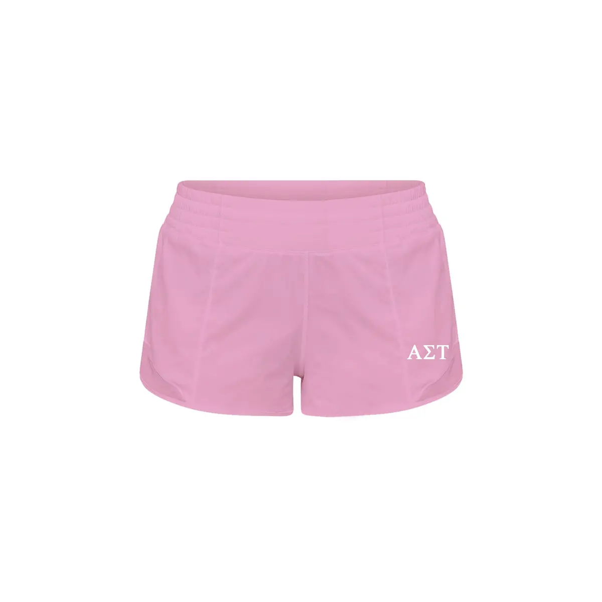Alpha Sigma Tau Lululemon Hotty Hot High-Rise Lined Short 2.5" - Pink Frosting 1