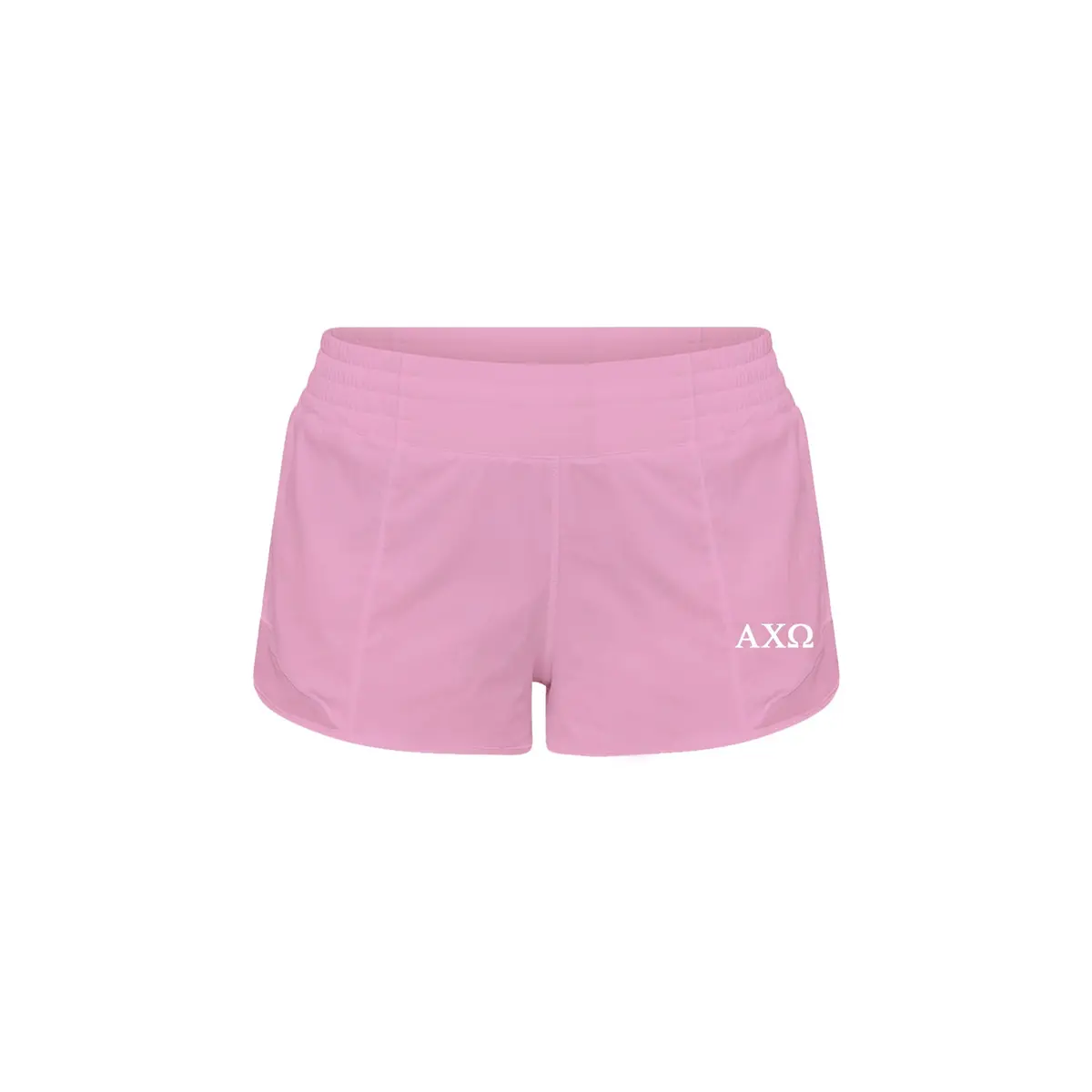 Alpha Chi Omega Lululemon Hotty Hot High-Rise Lined Short 2.5" - Pink Frosting 1