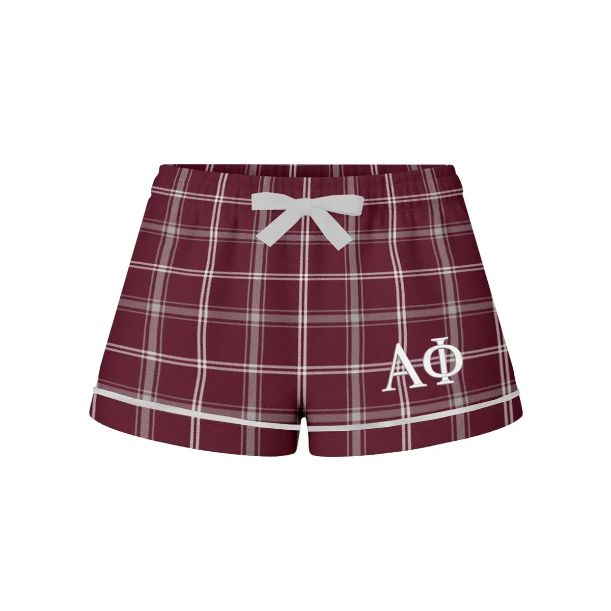 Alpha Phi Flannel Boxer Shorts 1