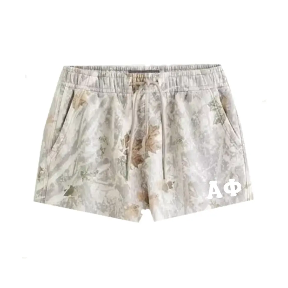 Alpha Phi Camo Cloud Fleece Shorts - Camouflage 1