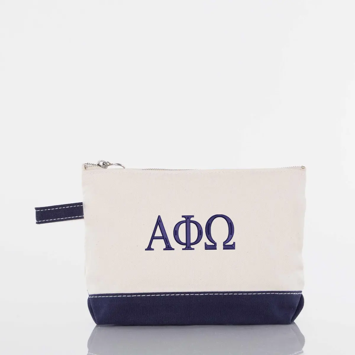 Alpha Phi Omega Canvas Cosmetic Bag 1