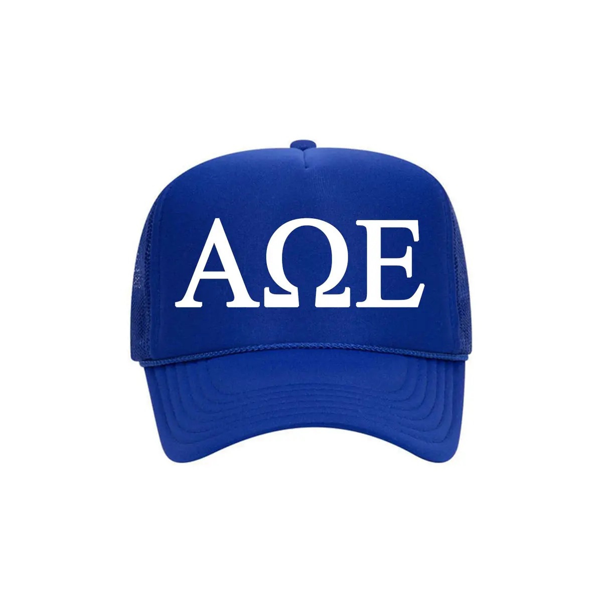 Alpha Omega Epsilon Trucker Hat 1