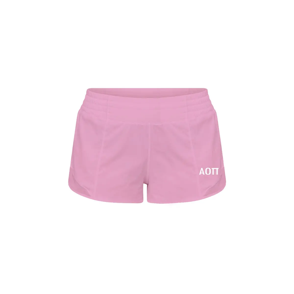 Alpha Omicron Pi Lululemon Hotty Hot High-Rise Lined Short 2.5" - Pink Frosting 1