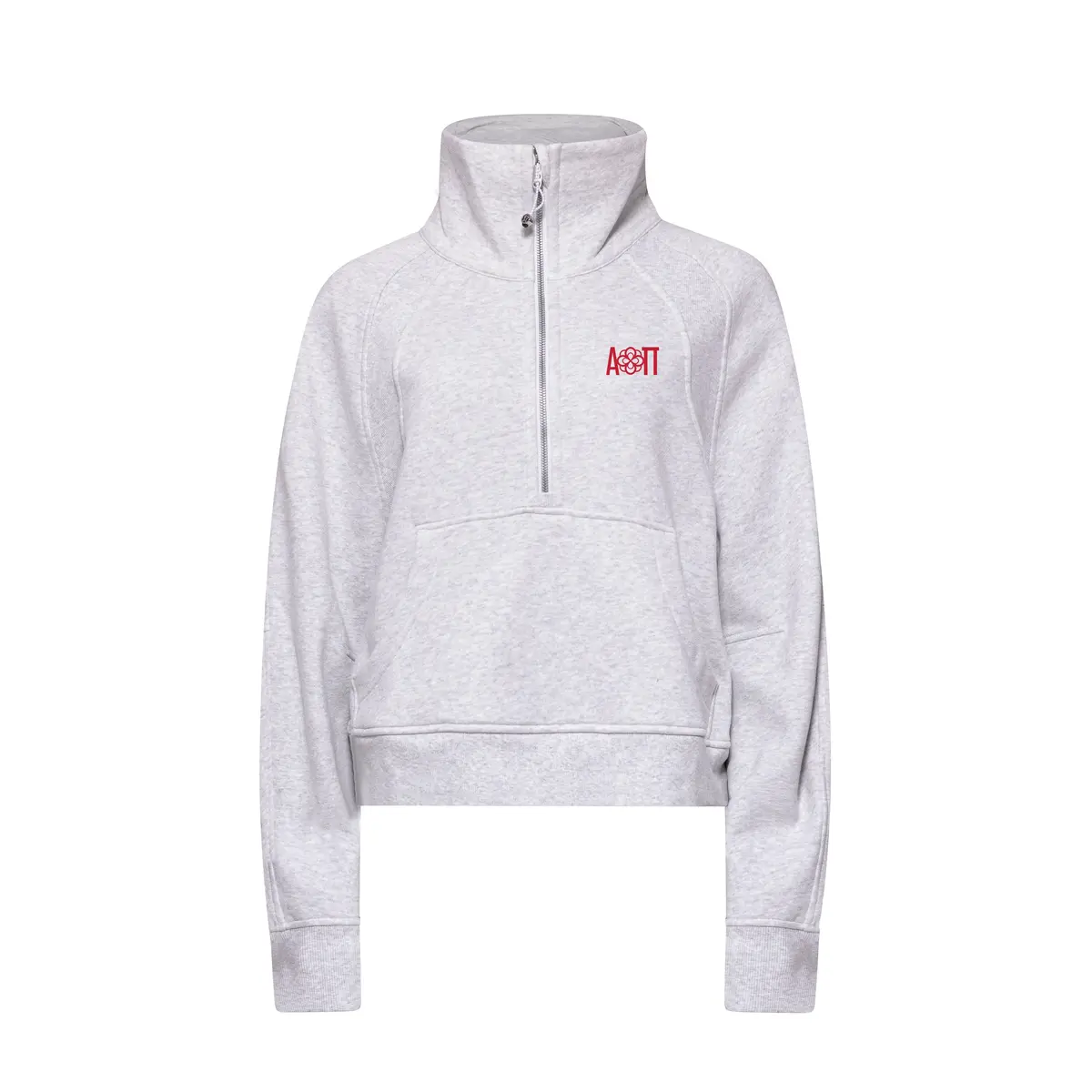 Alpha Omicron Pi Lululemon Scuba Oversized Funnel-Neck Half Zip - Aoii With Infinity Rose 1