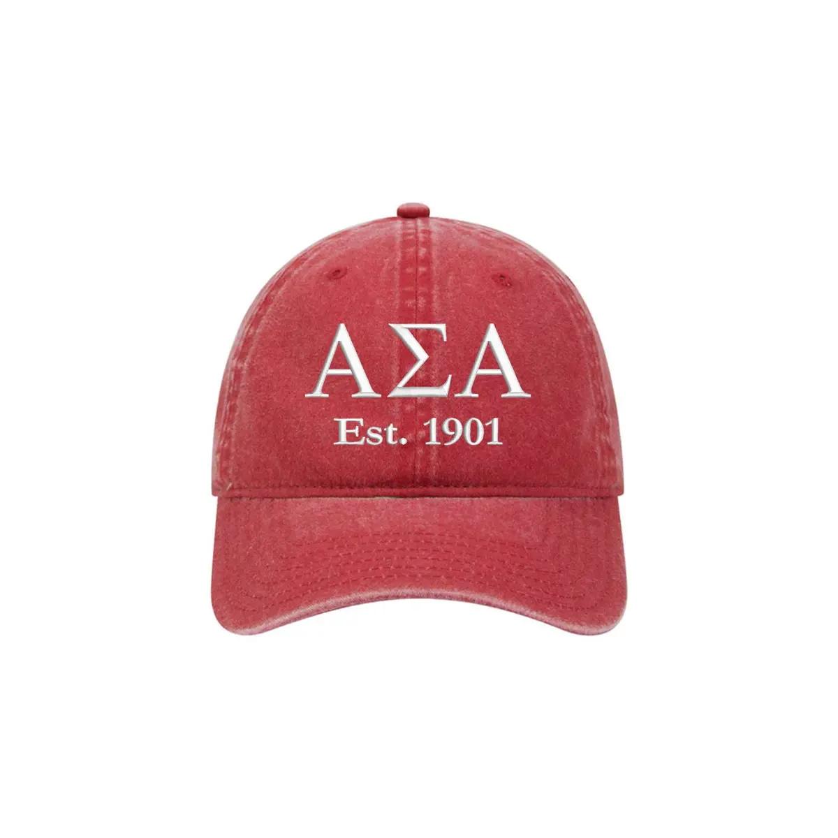 Alpha Sigma Alpha Beach Washed Hat 1