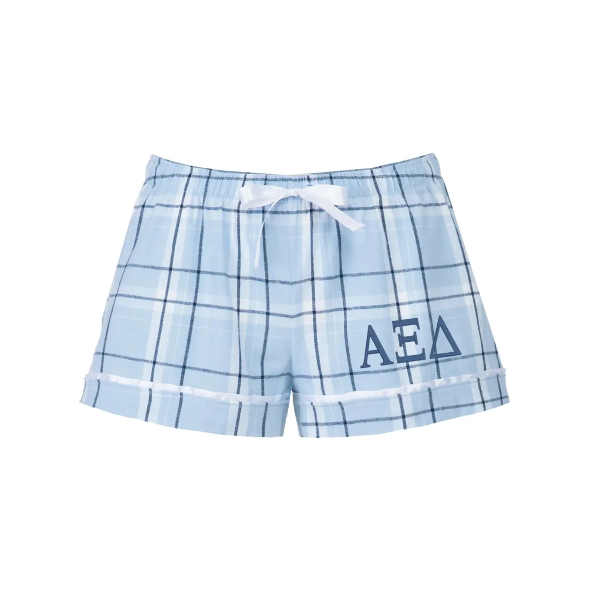 Alpha Xi Delta Collegiate Flannel Boxer Shorts