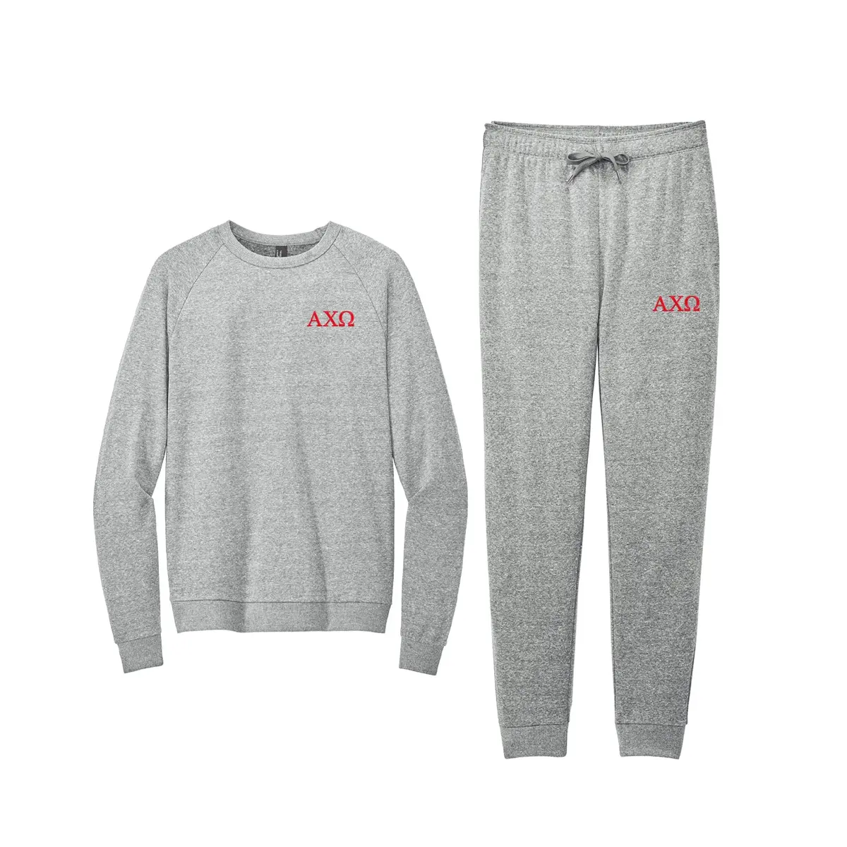 Alpha Chi Omega Tri Fleece Jogger Set 1
