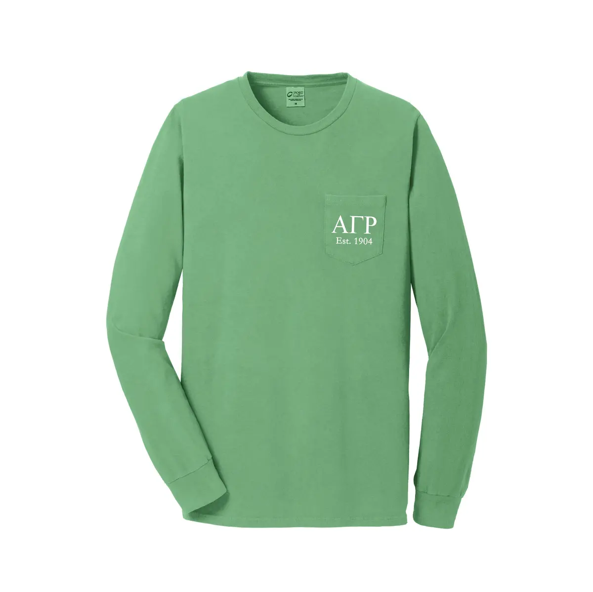 Alpha Gamma Rho Long Sleeve Pocket Tee 1