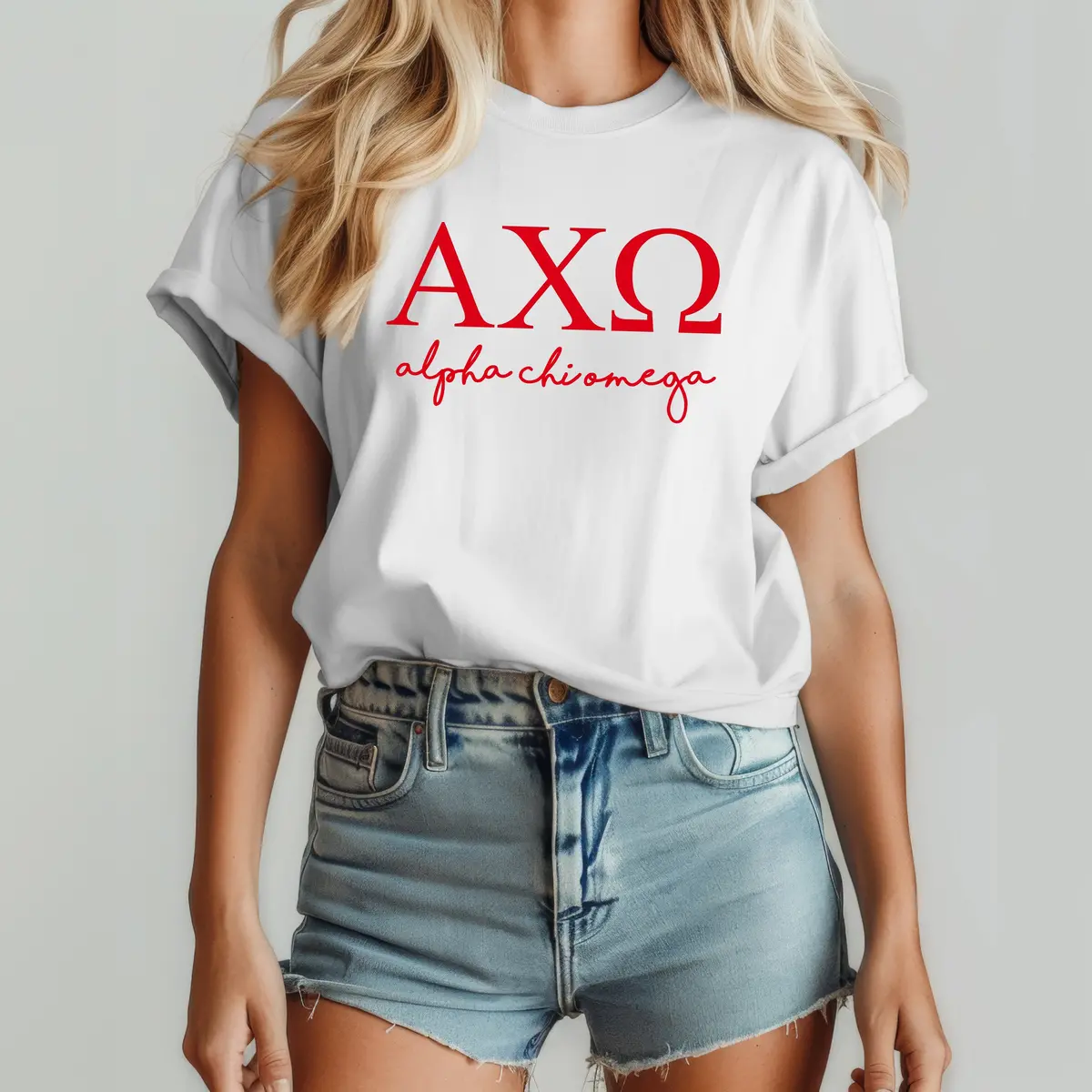 Alpha Chi Omega Short Sleeve T-Shirt - Shoreline Tee 1