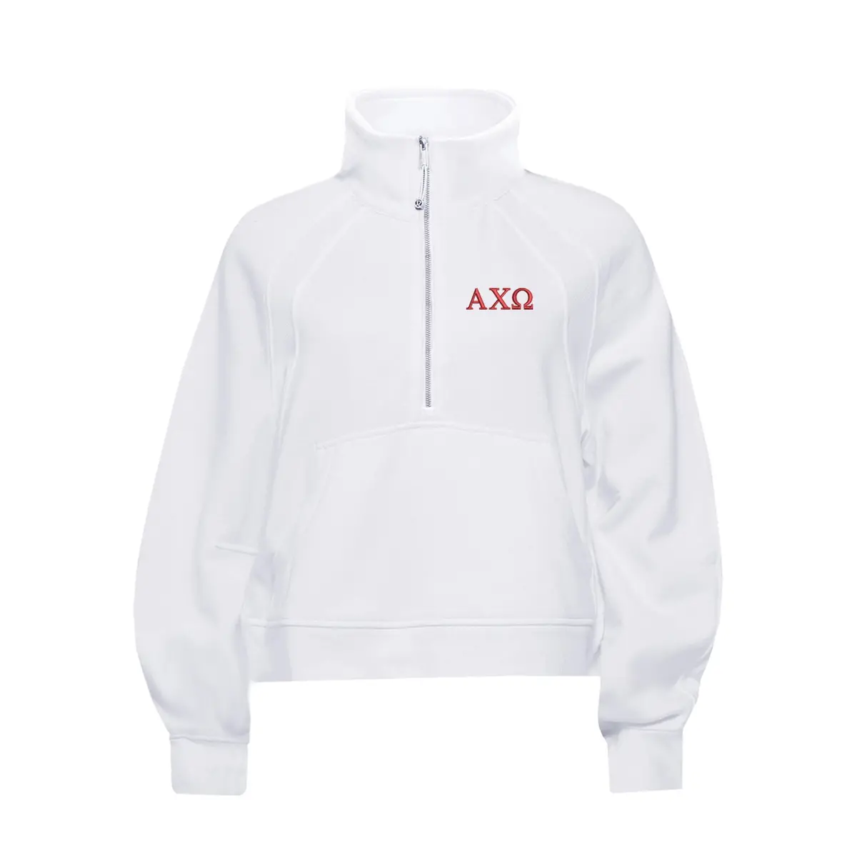 Alpha Chi Omega Lululemon Scuba Oversized Funnel-Neck Half Zip - Letters 1