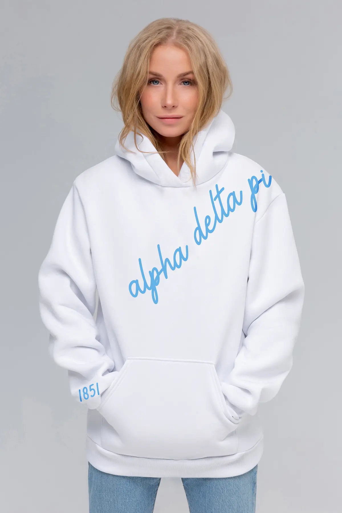 Alpha Delta Pi 1851 Avenue Pullover Hoodie 1