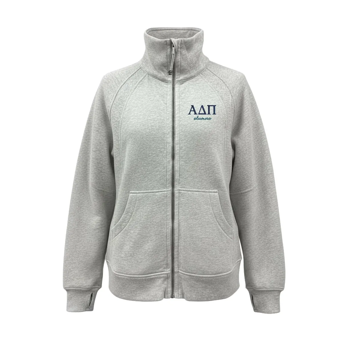 Alpha Delta Pi Alumna Lululemon Long Scuba Oversized Funnel - Full-Zip 1