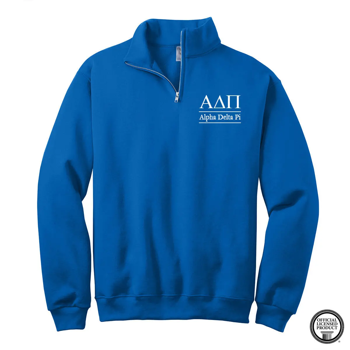 Alpha Delta Pi Quarter Zip Pullover 1