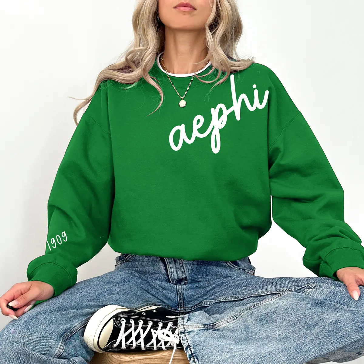 Alpha Epsilon Phi 1909 Avenue Crewneck 1
