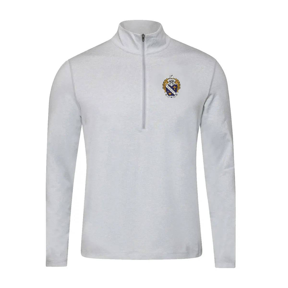 Alpha Gamma Omega Lululemon Soft Jersey Half Zip - Crest 1