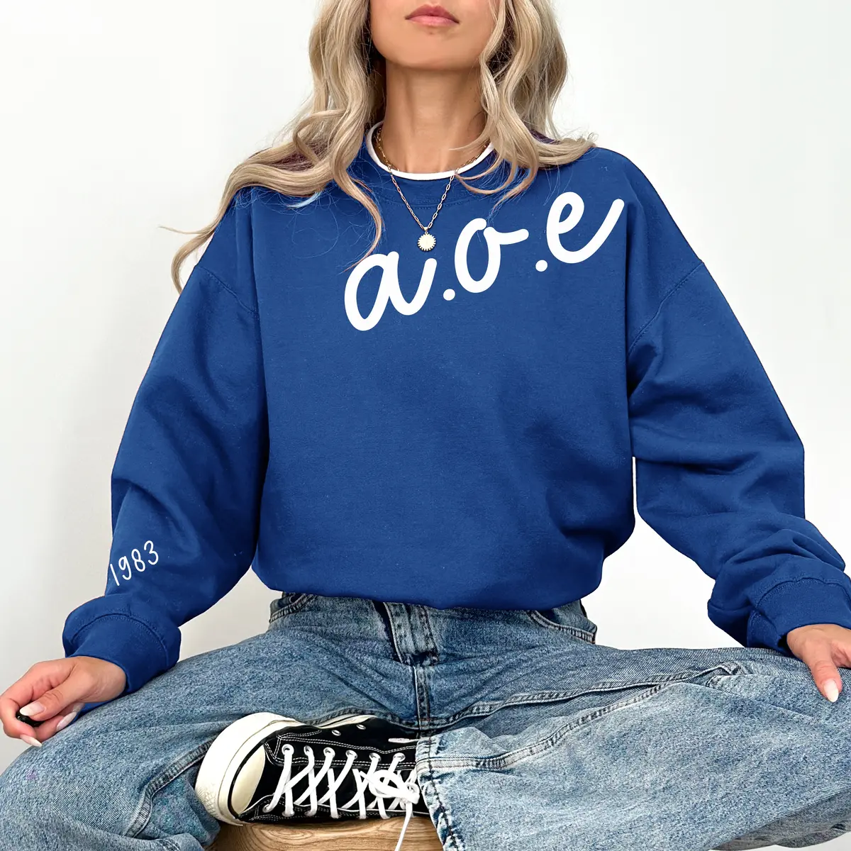 Alpha Omega Epsilon 1983 Avenue Crewneck 1