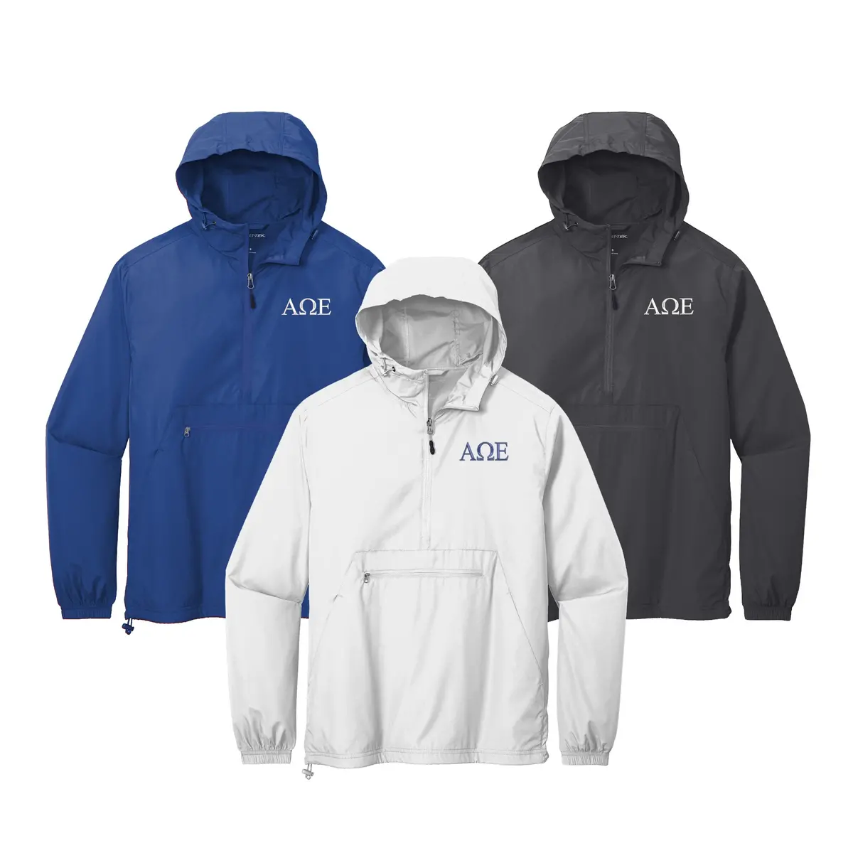 Alpha Omega Epsilon Windbreaker - Letters 1
