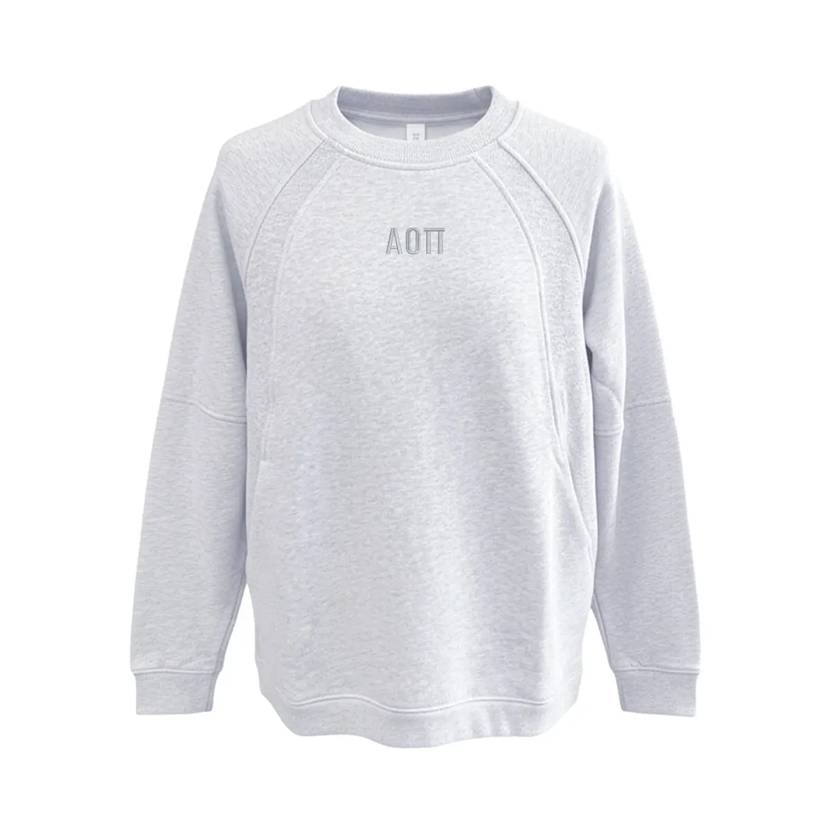 Alpha Omicron Pi Lululemon Scuba Oversized Long Crewneck - Letters 1