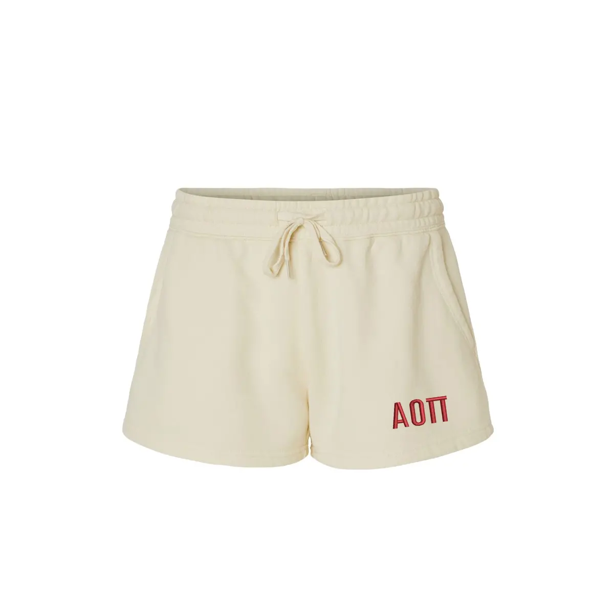 Alpha Omicron Pi Beach Washed Fleece Shorts 1