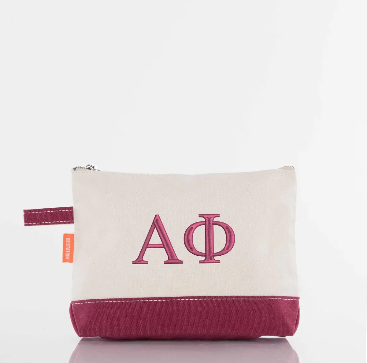 Alpha Phi Canvas Cosmetic Bag 1
