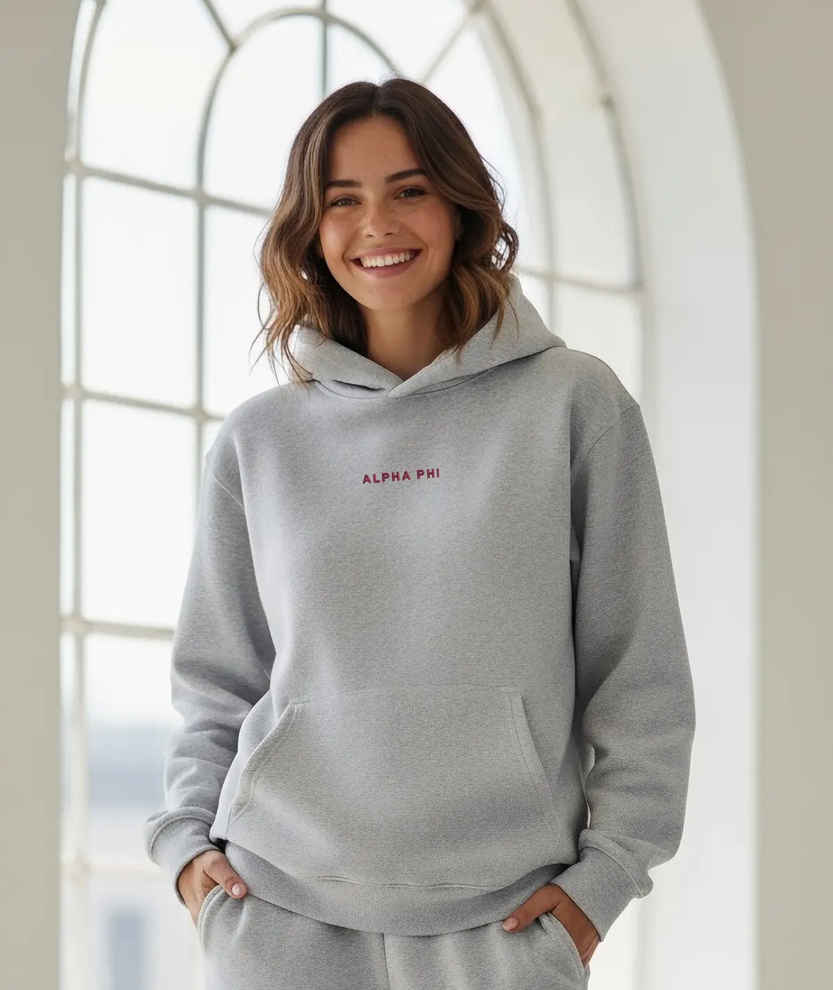 Alpha Phi Fave Fit Hoodie - Wordmark 1