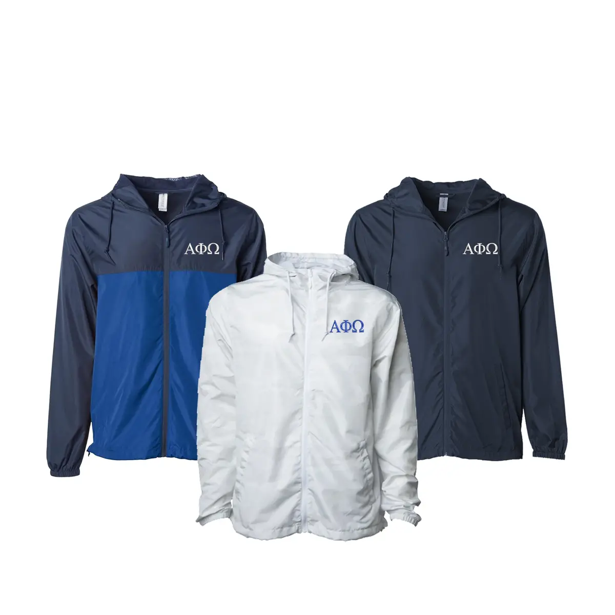 Alpha Phi Omega Windbreaker Jacket - Letters 1